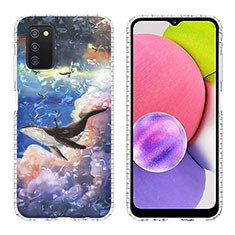 Silicone Candy Rubber Gel Fashionable Pattern Soft Case Cover Y04B for Samsung Galaxy A03s Mixed