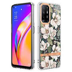 Silicone Candy Rubber Gel Fashionable Pattern Soft Case Cover Y06B for Oppo F19 Pro+ Plus 5G White