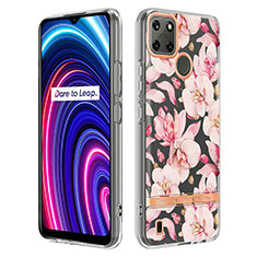 Silicone Candy Rubber Gel Fashionable Pattern Soft Case Cover Y06B for Realme C25Y India Pink