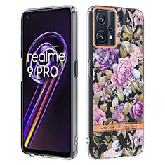 Silicone Candy Rubber Gel Fashionable Pattern Soft Case Cover Y06B for Realme Q5 5G Clove Purple