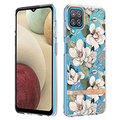 Silicone Candy Rubber Gel Fashionable Pattern Soft Case Cover Y06B for Samsung Galaxy A12 5G White