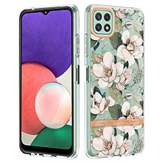 Silicone Candy Rubber Gel Fashionable Pattern Soft Case Cover Y06B for Samsung Galaxy A22s 5G White