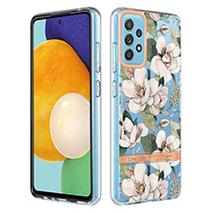 Silicone Candy Rubber Gel Fashionable Pattern Soft Case Cover Y06B for Samsung Galaxy A52s 5G White