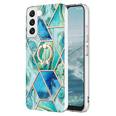Silicone Candy Rubber Gel Fashionable Pattern Soft Case Cover Y13B for Samsung Galaxy S23 5G Blue