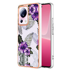 Silicone Candy Rubber Gel Fashionable Pattern Soft Case Cover YB3 for Xiaomi Mi 12 Lite NE 5G Purple