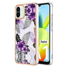 Silicone Candy Rubber Gel Fashionable Pattern Soft Case Cover YB3 for Xiaomi Poco C50 Purple