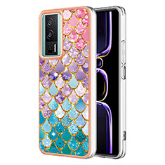 Silicone Candy Rubber Gel Fashionable Pattern Soft Case Cover YB3 for Xiaomi Redmi K60 5G Colorful