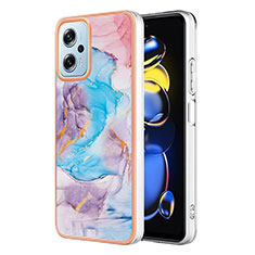 Silicone Candy Rubber Gel Fashionable Pattern Soft Case Cover YB3 for Xiaomi Redmi Note 11T Pro 5G Blue