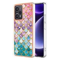 Silicone Candy Rubber Gel Fashionable Pattern Soft Case Cover YB3 for Xiaomi Redmi Note 12 Turbo 5G Colorful