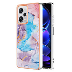 Silicone Candy Rubber Gel Fashionable Pattern Soft Case Cover YB4 for Xiaomi Redmi Note 12 Pro+ Plus 5G Blue