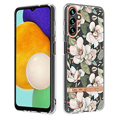 Silicone Candy Rubber Gel Fashionable Pattern Soft Case Cover YB6 for Samsung Galaxy A54 5G White