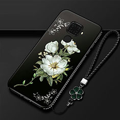 Silicone Candy Rubber Gel Flowers Soft Case Cover for Huawei Mate 30 Lite White