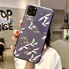 Silicone Candy Rubber Gel Flowers Soft Case Cover H08 for Apple iPhone 11 Pro Max Black
