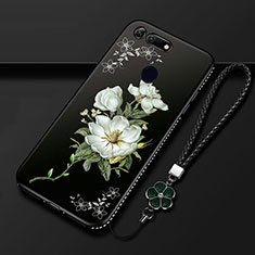 Silicone Candy Rubber Gel Flowers Soft Case Cover K01 for Huawei Honor View 20 White