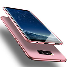 Silicone Candy Rubber Gel Soft Case for Samsung Galaxy S8 Rose Gold