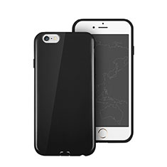 Silicone Candy Rubber Gel Soft Cover for Apple iPhone 6 Plus Black