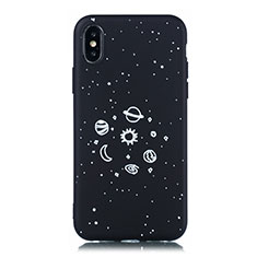 Silicone Candy Rubber Gel Starry Sky Soft Case Cover for Apple iPhone XR Black