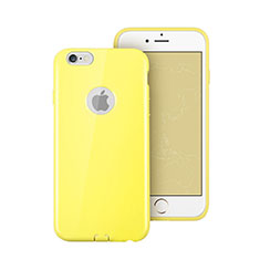 Silicone Candy Rubber Soft Case With Hole for Apple iPhone 6S Yellow