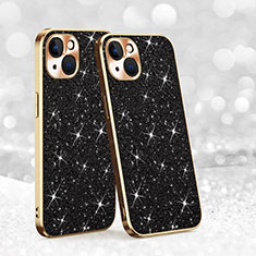 Silicone Candy Rubber TPU Bling-Bling Soft Case Cover AC1 for Apple iPhone 15 Black