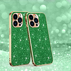 Silicone Candy Rubber TPU Bling-Bling Soft Case Cover AC1 for Apple iPhone 15 Pro Max Green