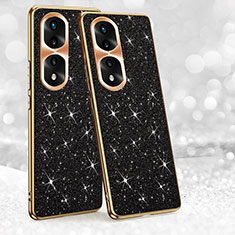 Silicone Candy Rubber TPU Bling-Bling Soft Case Cover GS1 for Huawei Honor 70 Pro 5G Black