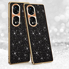 Silicone Candy Rubber TPU Bling-Bling Soft Case Cover GS1 for Huawei Honor 70 Pro+ Plus 5G Black