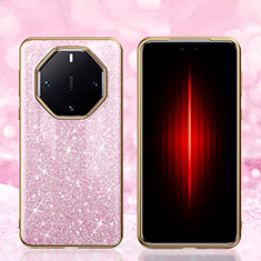 Silicone Candy Rubber TPU Bling-Bling Soft Case Cover GS1 for Huawei Mate 60 RS Ultimate Rose Gold