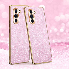 Silicone Candy Rubber TPU Bling-Bling Soft Case Cover GS1 for Huawei Nova 10 Pro Rose Gold