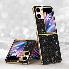 Silicone Candy Rubber TPU Bling-Bling Soft Case Cover GS1 for Oppo Find N2 Flip 5G Black