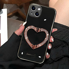 Silicone Candy Rubber TPU Bling-Bling Soft Case Cover JL1 for Apple iPhone 14 Plus Black