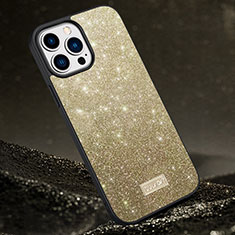 Silicone Candy Rubber TPU Bling-Bling Soft Case Cover LD1 for Apple iPhone 13 Pro Gold