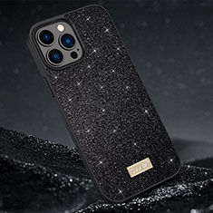 Silicone Candy Rubber TPU Bling-Bling Soft Case Cover LD1 for Apple iPhone 15 Pro Max Black