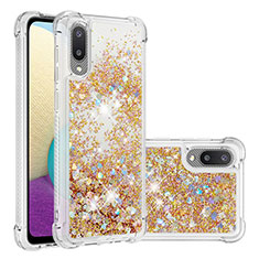 Silicone Candy Rubber TPU Bling-Bling Soft Case Cover S01 for Samsung Galaxy A02 Gold