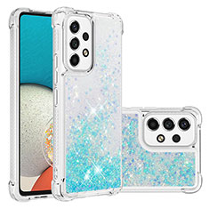 Silicone Candy Rubber TPU Bling-Bling Soft Case Cover S01 for Samsung Galaxy A53 5G Sky Blue