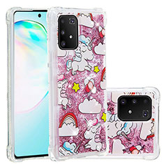 Silicone Candy Rubber TPU Bling-Bling Soft Case Cover S01 for Samsung Galaxy S10 Lite Red