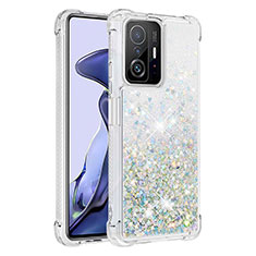 Silicone Candy Rubber TPU Bling-Bling Soft Case Cover S01 for Xiaomi Mi 11T 5G Silver