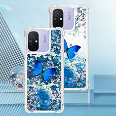 Silicone Candy Rubber TPU Bling-Bling Soft Case Cover S01 for Xiaomi Poco C55 Blue