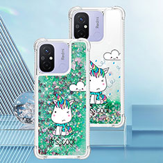 Silicone Candy Rubber TPU Bling-Bling Soft Case Cover S01 for Xiaomi Poco C55 Green