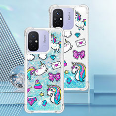 Silicone Candy Rubber TPU Bling-Bling Soft Case Cover S01 for Xiaomi Poco C55 Sky Blue