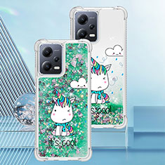Silicone Candy Rubber TPU Bling-Bling Soft Case Cover S01 for Xiaomi Poco X5 5G Green