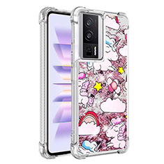 Silicone Candy Rubber TPU Bling-Bling Soft Case Cover S01 for Xiaomi Redmi K60 5G Clove Purple