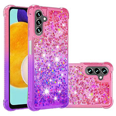 Silicone Candy Rubber TPU Bling-Bling Soft Case Cover S02 for Samsung Galaxy A13 5G Hot Pink