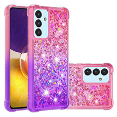 Silicone Candy Rubber TPU Bling-Bling Soft Case Cover S02 for Samsung Galaxy A24 4G Hot Pink