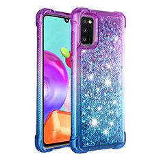 Silicone Candy Rubber TPU Bling-Bling Soft Case Cover S02 for Samsung Galaxy A41 Purple