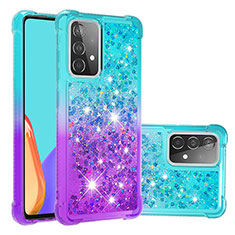 Silicone Candy Rubber TPU Bling-Bling Soft Case Cover S02 for Samsung Galaxy A52s 5G Sky Blue