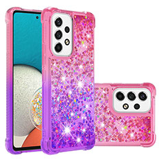 Silicone Candy Rubber TPU Bling-Bling Soft Case Cover S02 for Samsung Galaxy A53 5G Hot Pink