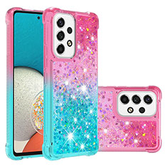 Silicone Candy Rubber TPU Bling-Bling Soft Case Cover S02 for Samsung Galaxy A53 5G Pink