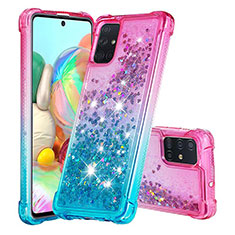 Silicone Candy Rubber TPU Bling-Bling Soft Case Cover S02 for Samsung Galaxy A71 5G Pink