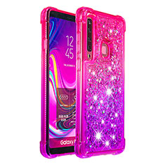 Silicone Candy Rubber TPU Bling-Bling Soft Case Cover S02 for Samsung Galaxy A9s Hot Pink