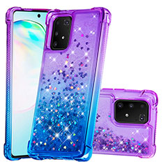 Silicone Candy Rubber TPU Bling-Bling Soft Case Cover S02 for Samsung Galaxy S10 Lite Purple